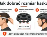 Jak dobrać rozmiar kasku? Zmierz obwód głowy, sprawdź zakres rozmiaru (np. 52-56 cm) i dopasuj regulację. Pamiętaj o prawidłowych rozmiarach kasków dla dzieci.